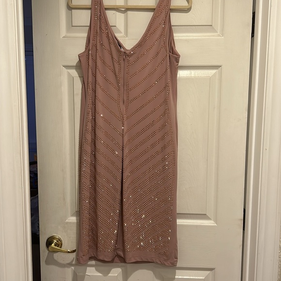 Beautiful dusty rose colored dress with v neck - NWOT - Picture 4 of 9